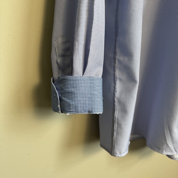 Tom Baine Performance Men's Lightweight Casual Dress Shirt Purple Graph Size XXL - Picture 5 of 15